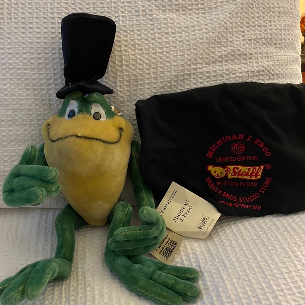 Michigan J Frog limited edition STEIFF Warner bros